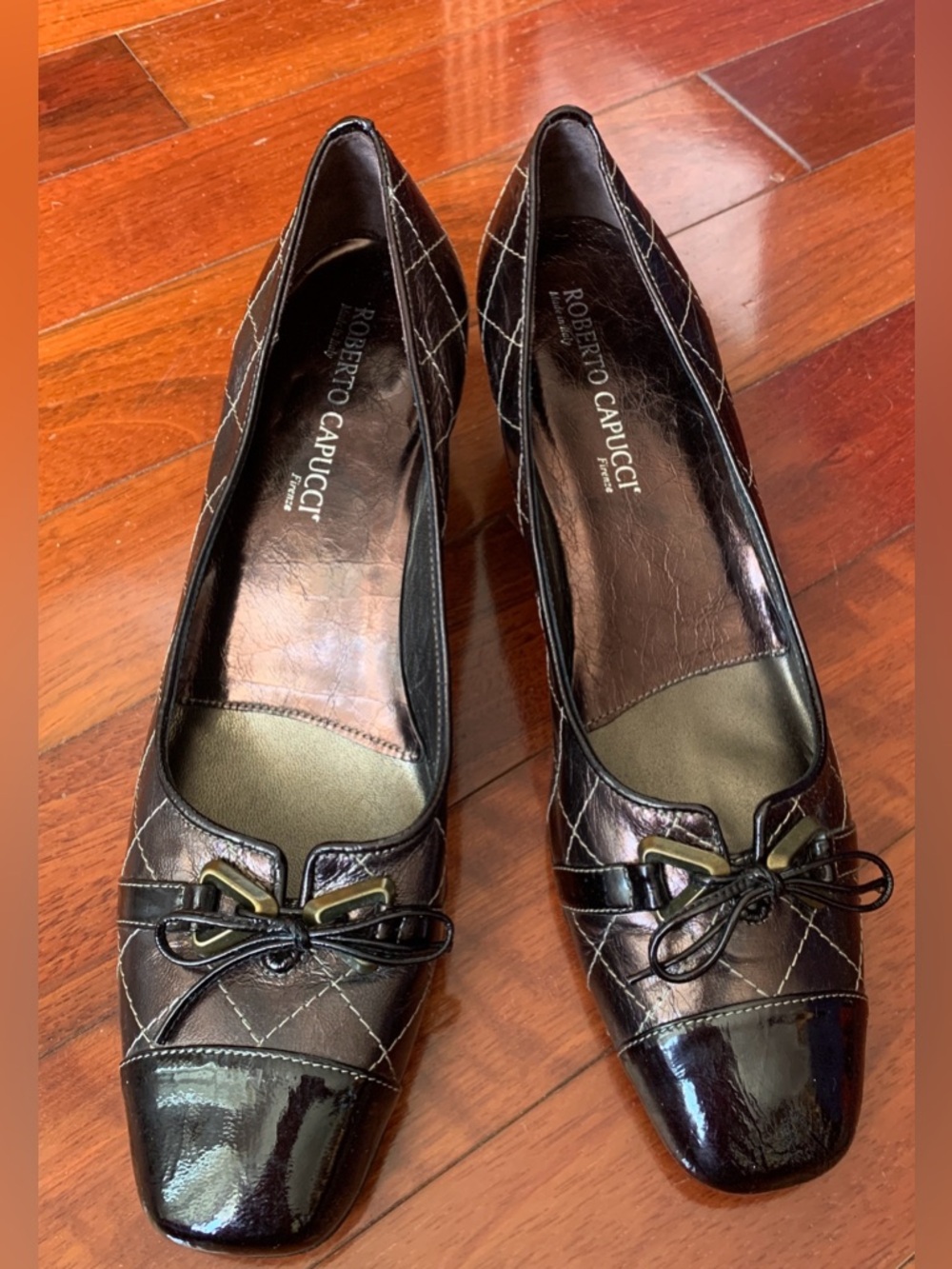 ROBERTO CAPUCCI Italy Brown Leather comfortable  Ladies shoes.